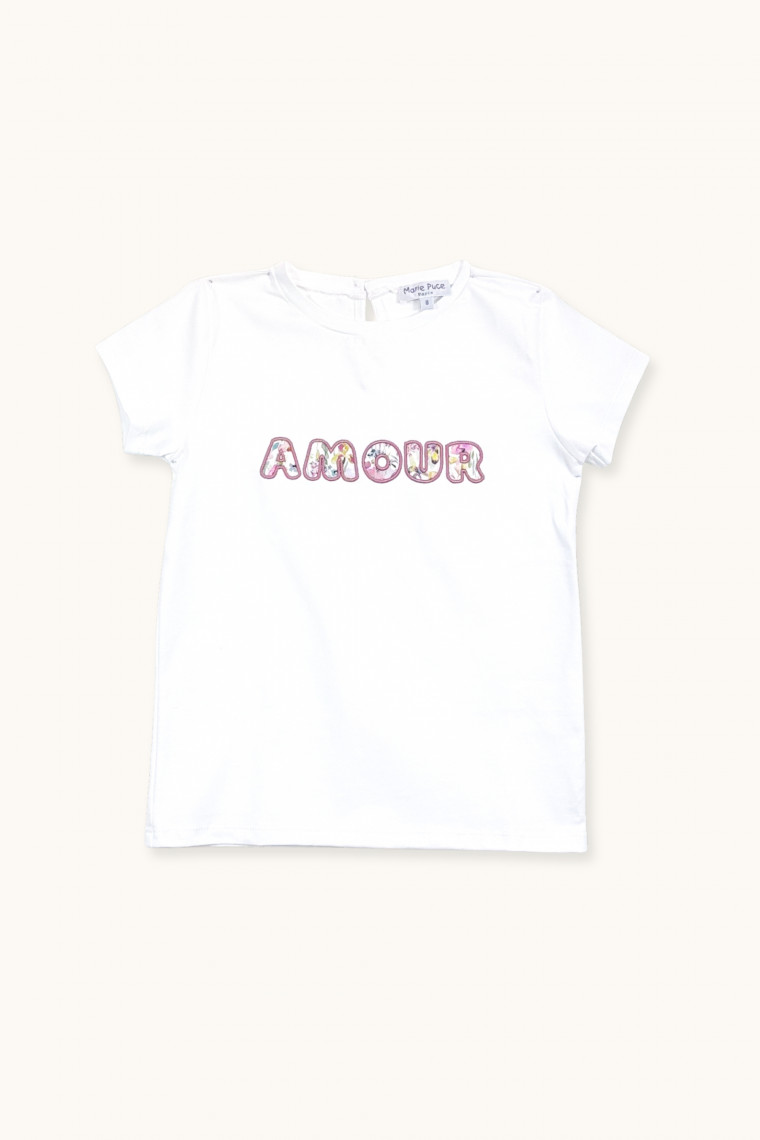 Tee-shirt femme Amour en Liberty