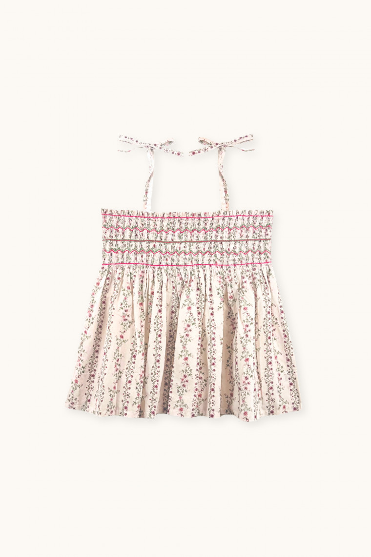 Women Hand-smocked Indie top