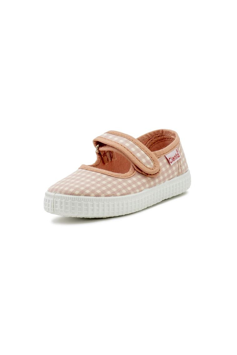 Cienta mercedes shoes light pink gingham