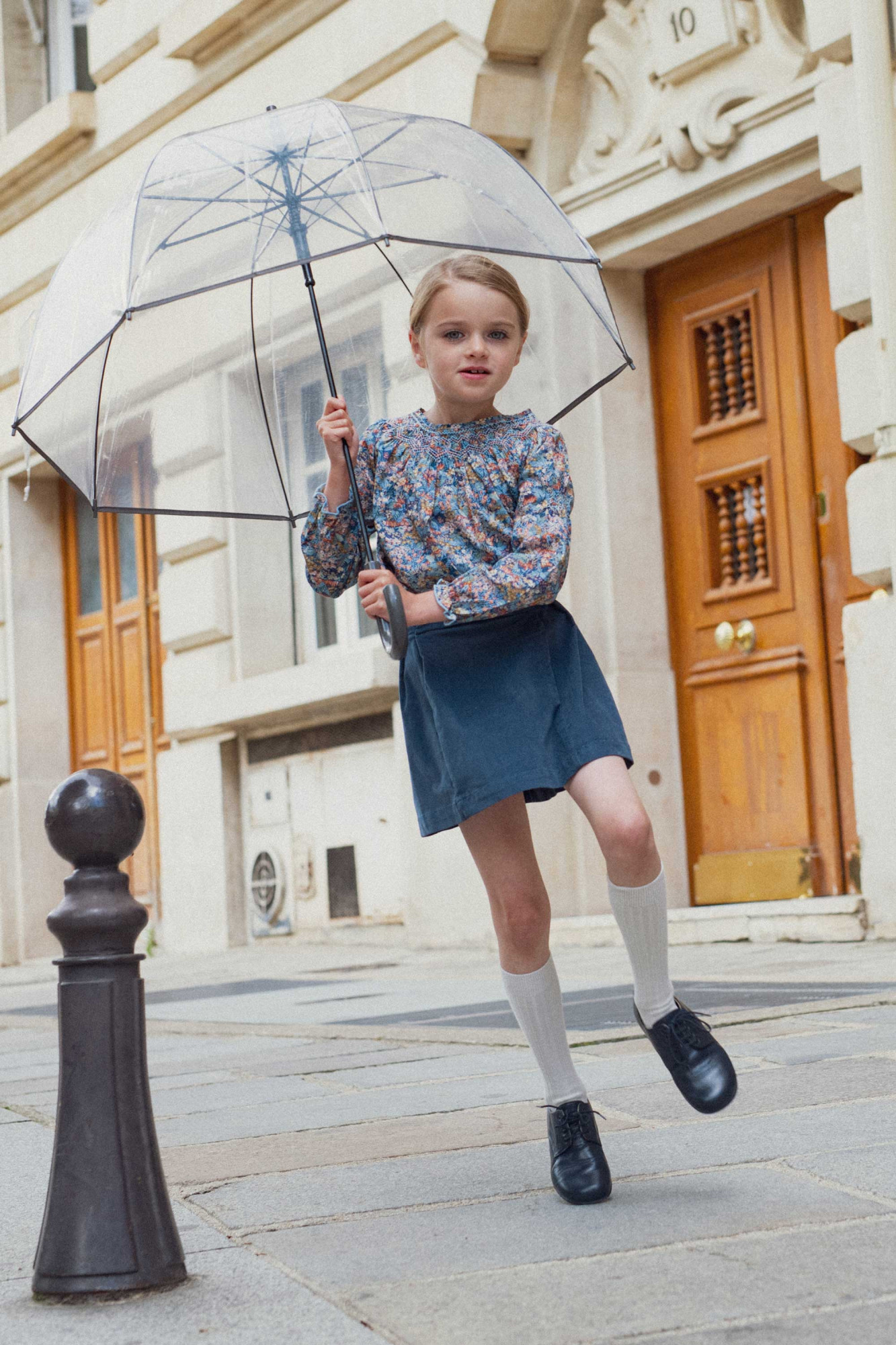 Look Fille Hiver 2024 - Marie Puce Paris - Blouse Liberty Alba