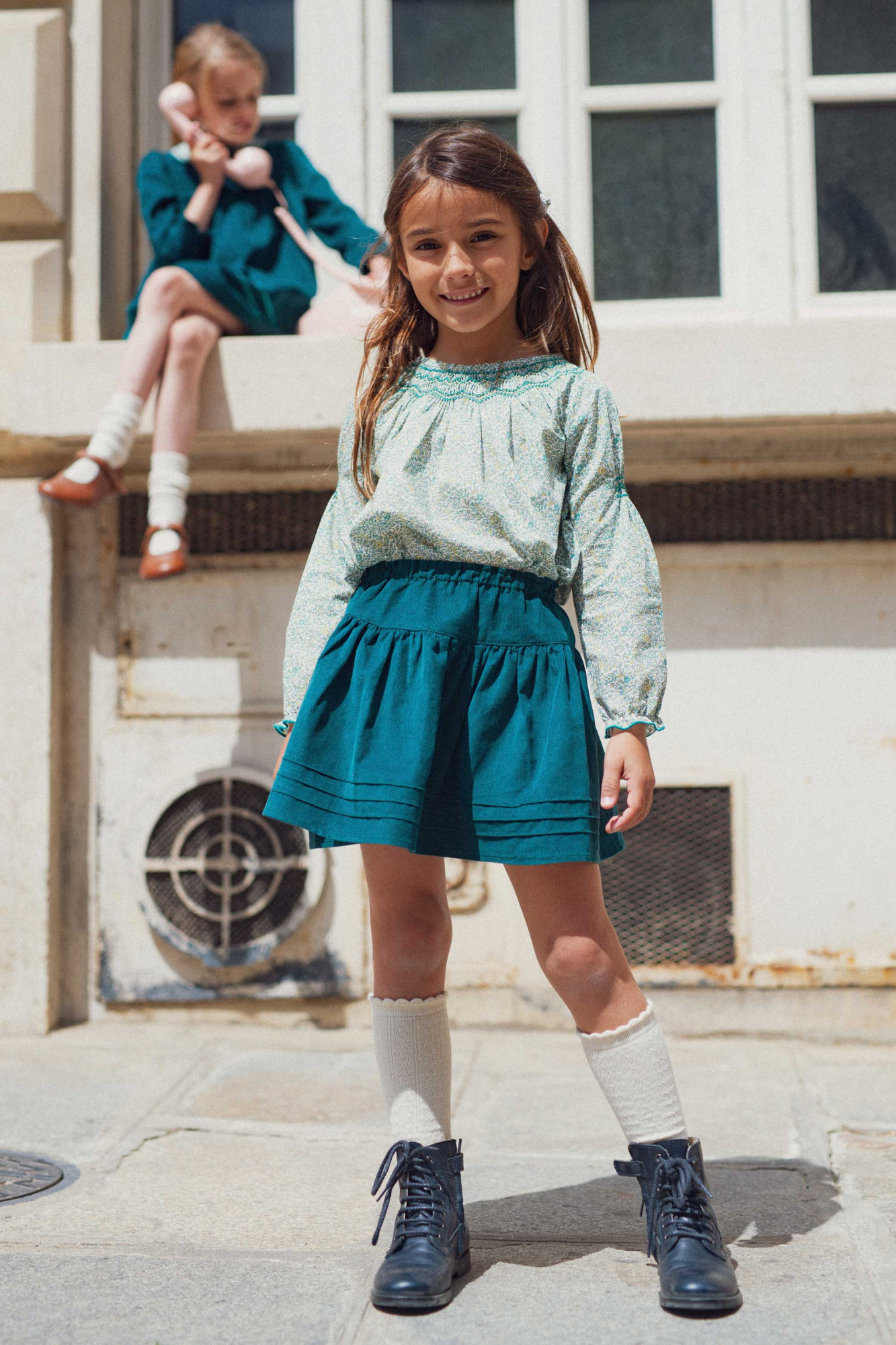 Look Fille Hiver 2024 - Marie Puce Paris - Jupe Sophie