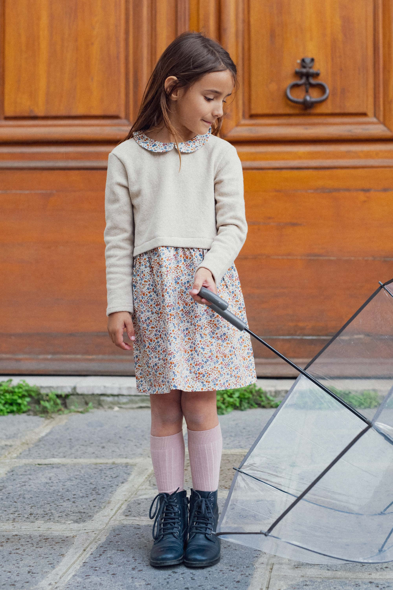 Look Fille Hiver 2024 - Marie Puce Paris - Robe Gloria