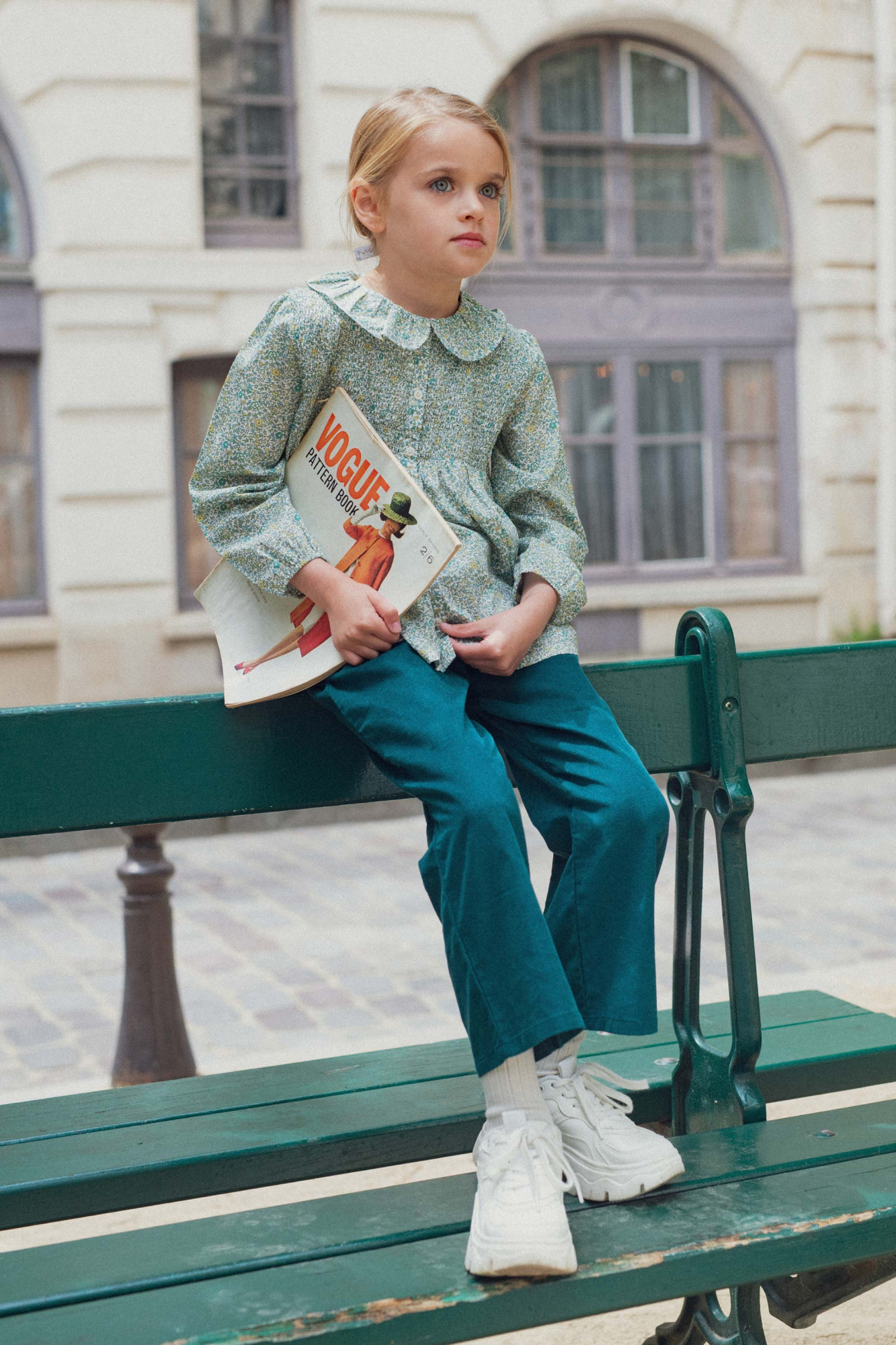 Look Fille Hiver 2024 - Marie Puce Paris - Blouse Liberty Lena