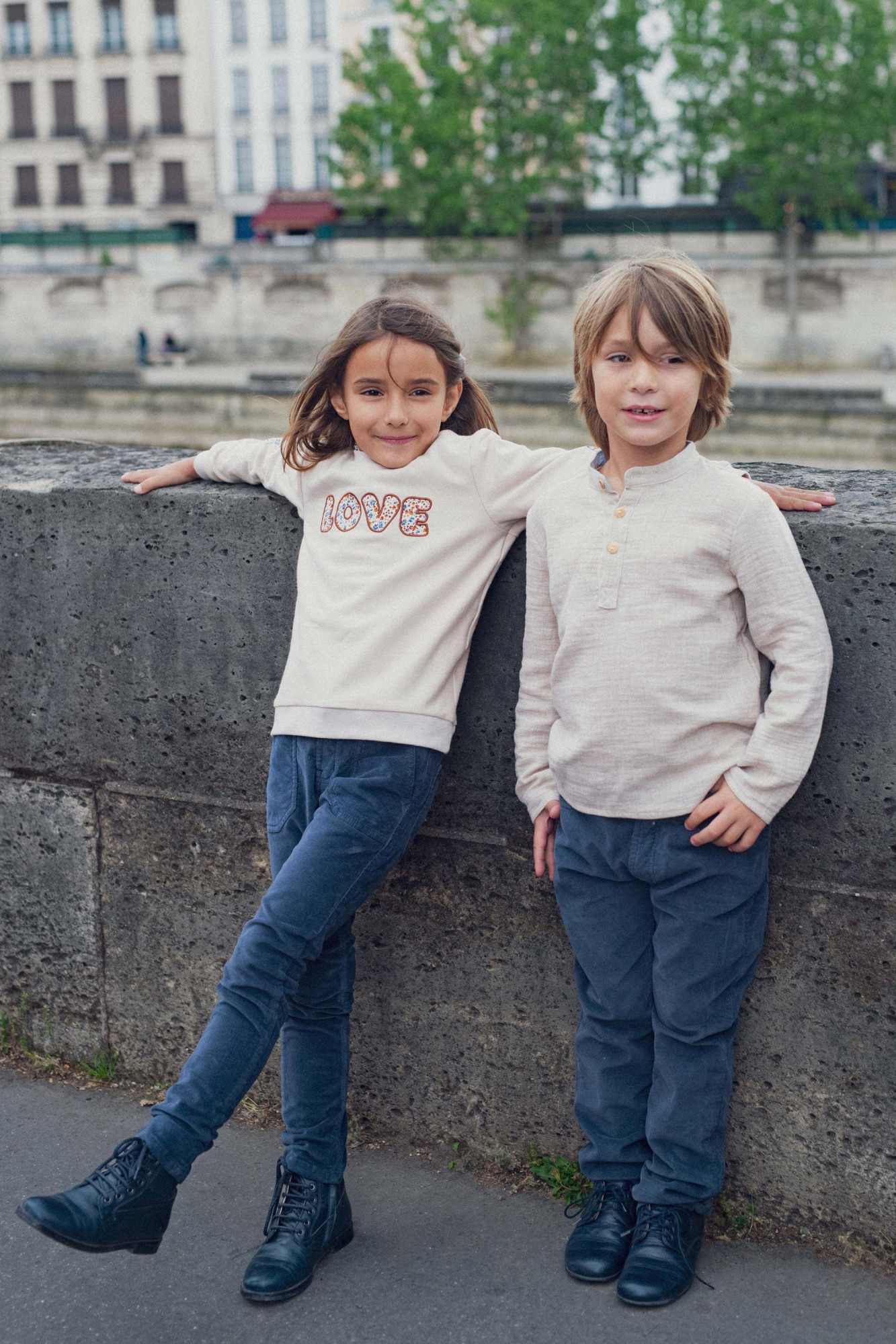 Look Fille Hiver 2024 - Marie Puce Paris - Sweat Love