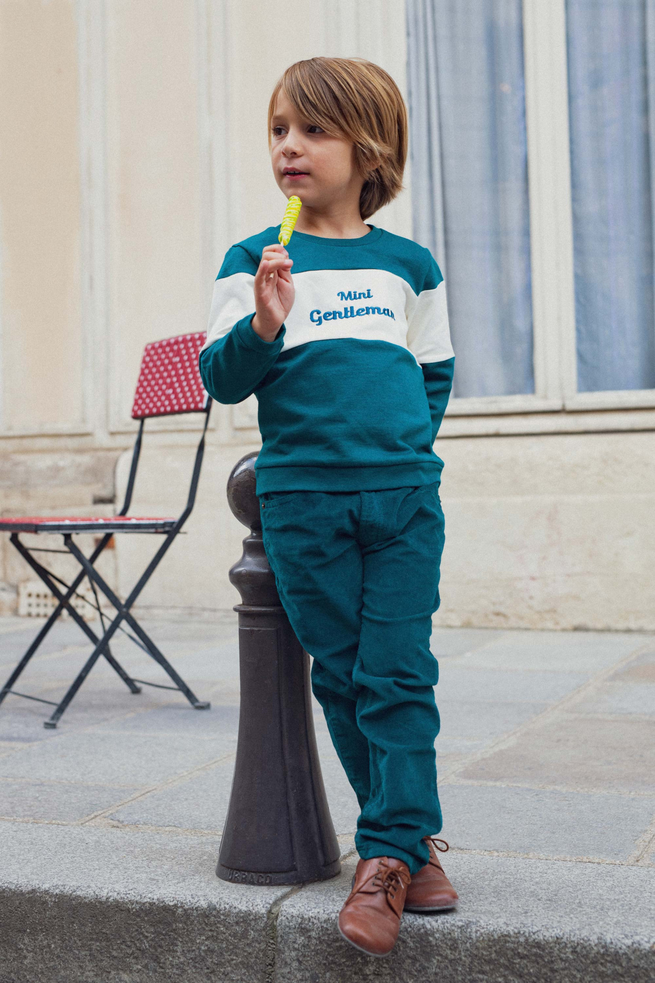 Look Garçon Hiver 2024 - Marie Puce Paris -Sweat Mini Gentleman